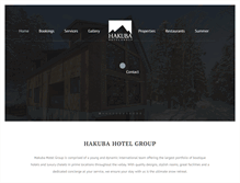 Tablet Screenshot of hakubahotelgroup.com